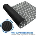 thumbnail image 6 of Long Mouse Pads for Desk,Gray Geometric Quatrefoil Pattern Desk Mats on Top Of Desks, Desk Mouse Pad Extra Large with 3mm Non-Slip Base and Stitched Edge for Gaming,Office,Work,Home 31.5"x15.7", 6 of 6