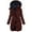 Wine, variant on Women's Long Waterproof Windproof Winter Coat, Hooded Fleece Lined Parka with Thermal Insulation, Plus Size Extended Length Jacket for Women, Stormproof Outerwear for Harsh Weather Conditions Beige L
