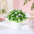 thumbnail image 2 of Small Potted Artificial Plants, Realistic Small Artificial Plants, Realistic Green Plastic Greenery in Pots for Home Desk, Bathroom, Wedding Tabletop Decor, 2 of 4