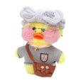 thumbnail image 3 of Muñeco de pato amarillo de peluche de 30 cm, bonito bolso con gafas y ropa, juguete de dibujos animados de tacto suave, tipo 3, 3 of 14