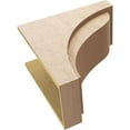 thumbnail image 6 of 12"W x 24"D x 24"H Classic Helena Rough Cedar Woodgrain TimberThane Corbel, Primed Tan, 6 of 6