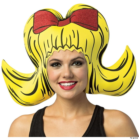 Rasta Imposta Adult Comic Bouffant Yellow Foam Wig