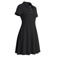 thumbnail image 4 of SUYIDA Girls Flutter Sleeve Solid Color Dress, Lace with Side Pockets, Lightweight Everyday Casual Swing Dress for Girls, 4 of 6