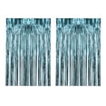 thumbnail image 1 of veasfak 2 Pcs Rideaux à Franges en Aluminium Décoration pour Célébration Fête Scène Performance Bleu Clair, 1 of 9