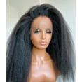 thumbnail image 4 of Kinky Straight Human Hair Wig, 13x4/13x6 Lace Front Wig, PrePlucked Brazilian Lace Frontal Human Hair Wig For Women, 4 of 6