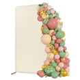 thumbnail image 5 of ToppiJoy Rectangle Backdrop Stand with Cover, Metal Arch Backdrop Stand Balloon Arch Set for Wedding Birthday Party 3.28*1.64*6.56ft(Gold, Beige), 5 of 15