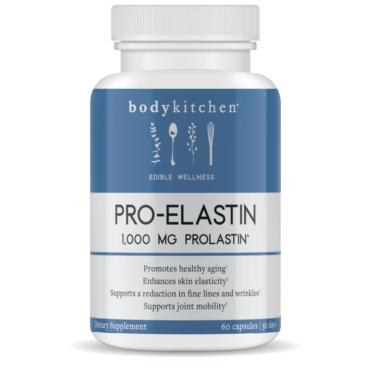 Body Kitchen ProElastin 1,000 mg Supplement, 60 Veggie Capsules
