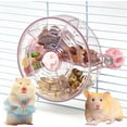 thumbnail image 1 of 1 Pce, Jouet de Recherche de Nourriture pour Souris, Mangeoire Lente interactive avec Roue Distributrice de Friandises Rotative Transparente, Peut Tre Utilisé pour Enrichir les Activités de la Souris, Accessoire de cage à Souris, Rose, 1 of 7