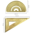 thumbnail image 2 of Raindrops 2 Sets  Geometry Triangle Ruler Drawing Ruler Measurement Protractor for Outdoor, 2 of 8