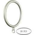 thumbnail image 2 of MERIVILLE Curtain Rings with Eyelets, Set of 28, 1.5" Inner Diameter, Fits Up to 1 1/4" Rod, Pewter, 2 of 2