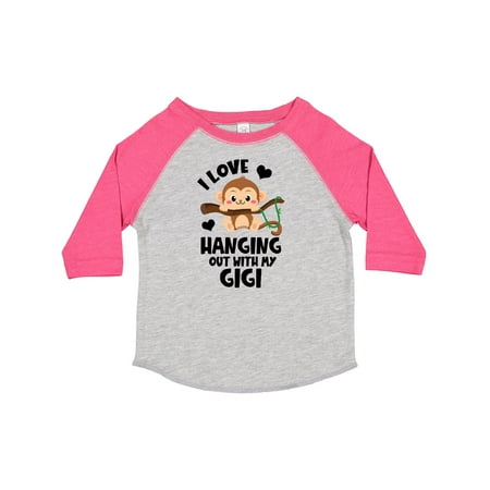 

Inktastic Monkey I Love Hanging out with My Gigi Gift Toddler Boy or Toddler Girl T-Shirt