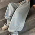 thumbnail image 4 of XIYNBAOK Low Rise Pants Sweat Pants Trendy Pants Kids Wide Leg Sweatpants Kids Sweat Girls Baggy Sweatpants Toddler Girl Clothes 4t, 15-16 Years, 4 of 5