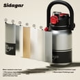 thumbnail image 4 of Sidagar 32 oz Vintage Stainless Steel Insulated Water Bottle with Straw Lid and Handle, Leakproof, Cool Silver Grey, 4 of 10
