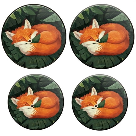 

Bahomeck Gas Stove Burner Cover Set Of 4 Cute Red Fox Sleeping In The Forest Metal Electric Stove Burner Covers Protecting Gas Stoves Kitchen Decor，8 Inch And 10 Inch