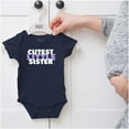 thumbnail image 5 of Cutest Little Sister Sibling Family Bodysuit Jumper Girls Infant Baby Brisco Brands 12M, 5 of 6