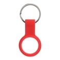 thumbnail image 1 of Funda protectora para buscador de teléfono Funda protectora de silicona antiarañazos con llavero para IOS (rojo), 1 of 8