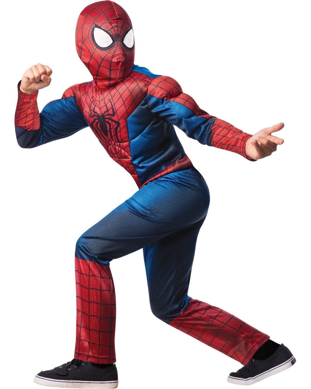 typist personeel Kwik Rubies Costume Co Boys Deluxe Marvel The Amazing Spiderman 2 Spider-Man  Costume Medium 8-10 - Walmart.com