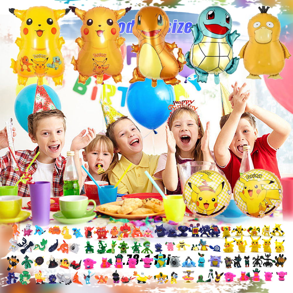 Pokemon Kids Party Favors Set (Pack of 48) - Perfect Party Supplies for  Pokemon Themed Party, Baby Shower, Birthday & Other Events