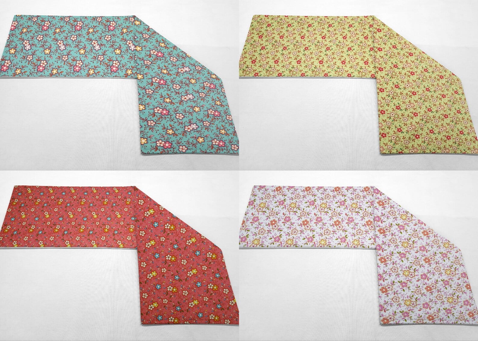 Spring Flowers Table Runner by Penny's Needful Things (6 Feet Long - STRAIGHT) (Pink)