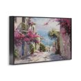 thumbnail image 3 of Stupell Industries Floral Village Streets Coastal Town Black Framed Giclee Art, design by LSR Design Studio, 3 of 8