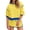 Dark yellow, variant on Womens Sweatsuits 2 Piece Set Crewneck Sweatshirts High Waisted Skort Skirts Tennis Running Tracksuits Shorts Sets