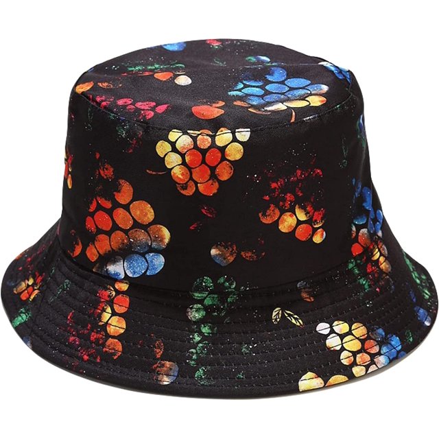 LinYooLi Womens Bucket Hat Fresh Fruit Pattern Reversible Men Fisherman Hat Teen Unisex Travel Sport Sun Protection Basin Hat