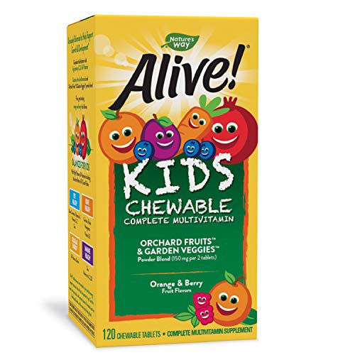 Nature's Way Alive! Children's Premium Chewable Multivitamin, Gluten