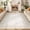Beige, variant on GlowSol 2x6 Washable Border Runner Rug, Soft Low Pile Non-Slip Area Rug for Hallway Entryway Kitchen Bedroom Living Room, Brown