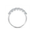 thumbnail image 3 of 14kt White Gold Womens Round Diamond Classic Anniversary Band Ring 1 Cttw, 3 of 4