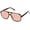 Tortoise shell/Pink lens, variant on Oversized Aviator Sunglasses, Retro Square UV400