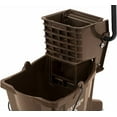 thumbnail image 3 of Carlisle 3690869 Commercial Mop Bucket with Side Press Wringer, 26 Quart Capacity, Brown, 3 of 8