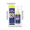 thumbnail image 3 of Kieccall Rust Remover Solution Rust Cleaner with Cleaning Cloth for Metal Tools Automotive Hardware Rust Removal and Surface Cleaning Gift, 3 of 8
