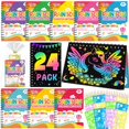 thumbnail image 1 of Libreta Scratch Art Party Favors FEREDO KIDS Rainbow, paquete de 24, 1 of 7