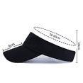thumbnail image 4 of dgysar Breathable Sports Visor Lightweight Empty Top Running Hat for Sun Safety, Unisex White 1PC, 4 of 6