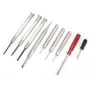 16-Piece Stainless Steel Watch Repair Tool Kit with Spring Bar Remover, Case Opener, Precision Holders, Non-Slip Handles for Home and Professional Use