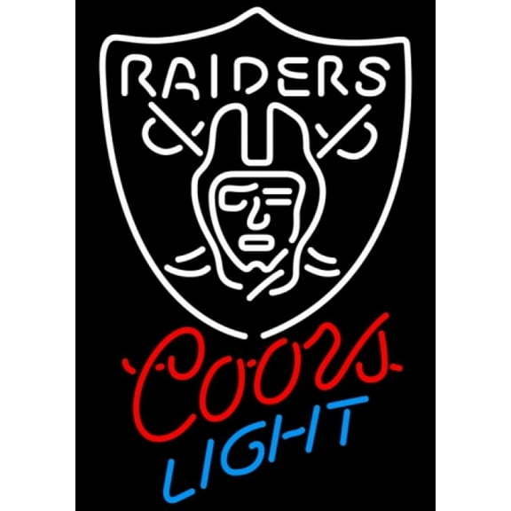Queen Sense 10" Vivid Custom For Las Vegas's Sports League Raiders Coor Light LED Sign Neon Sign Light Lamp Beer Pub Bar Man Cave Artwork Handmade Wall Decor Gift W110LVRLCLV2-NLED
