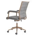 thumbnail image 6 of Auction Office Chair Gray Office Chair, Modern Style, Plush and durable faux leather fabric, Plywood, Indoor Office, 6 of 10