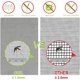 thumbnail image 5 of Mosquitera para ventana recortable, juego de 4 mosquiteras para ventanas, mosquitera mejorada antiinsectos con cinta adhesiva, malla fina, transparente, 130 x 150 cm | JUNJUN, 5 of 5