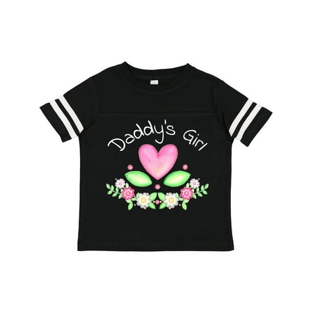 

Inktastic Daddy s Girl- Heart Flowers Gift Toddler Toddler Girl T-Shirt
