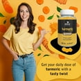 thumbnail image 2 of AKSHAR AYURVEDA Turmeric Supplement with Ginger & Black Pepper Gummies Herbal Supplements, 60 pcs, 2 of 6