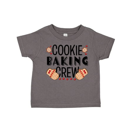 

Inktastic Christmas Cookie Baking Crew with Oven Mitts Gift Toddler Boy or Toddler Girl T-Shirt