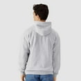 thumbnail image 3 of Gildan Men's Softstyle Zip Up Hoodie, Classic Fleece Full-Zip Hooded Sweatshirt, Sport Grey, 2XL, 3 of 5