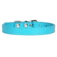 thumbnail image 1 of Faux Leather Collar Metal Buckle Pet Collar Adjustable Pet Collar for Small Dogs, 1 of 10