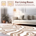 thumbnail image 2 of ODIKA 8' x 10' Machine Washable Non-Slip Area Rug, Abstract Blob High Traffic Rug, Brown, 385120, 2 of 7