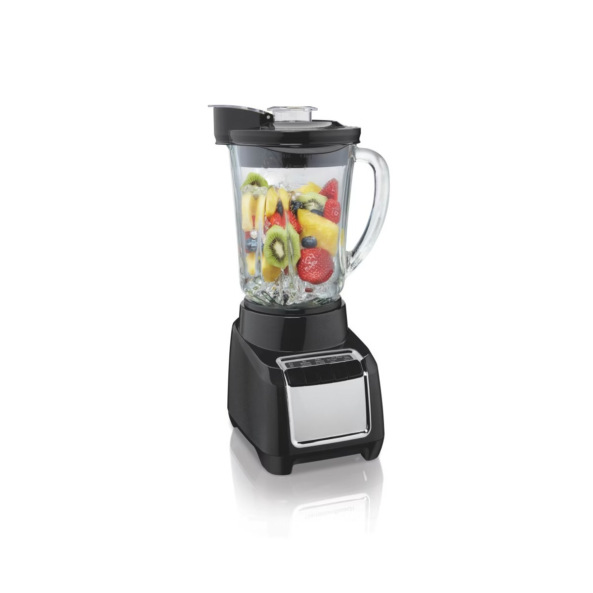Wave Action Blender 48oz Black: 700W, 5 Speeds, Dishwasher-Safe, Smoothie Kitchen Appliance