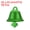 Green, variant on Uxcell Mini Jingle Bells 1" Metal Hanging Bells Silver 50Pack
