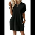thumbnail image 4 of Vestidos de Verano para Mujer, Moda 2025, Minivestido de Corta, Negro, Talla S, 4 of 10