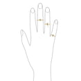 thumbnail image 2 of Bling Jewelry Womens Midi Knuckle 1MM Band Seahorse Ring Gold Plated Sterling Silver, 2 of 4