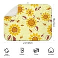 thumbnail image 2 of Sunflower and Butterfly Design Coffee Mat, Microfiber Spill Pad – Durable, Lightweight Dish Drying Mat with Foldable Design for Kitchen Counters, 2 of 5