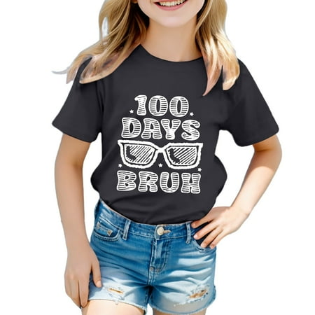 

Shirts for Teen Kids Girls Child Short Sleeve Prints T Shirt Trendy Girls Fans Tops 2t Long Sleeve Tops Girl Winter Trees Vest and Shirt Set Warm Shirts Toddler 5 T Girl Clothes Girls Shirts 24 Months